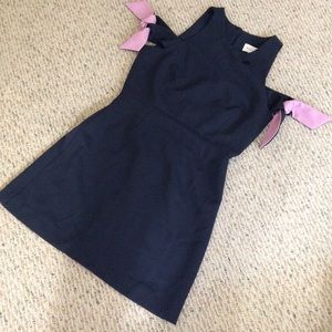 🆕 Milly navy pink cold shoulder tie dress-size 12